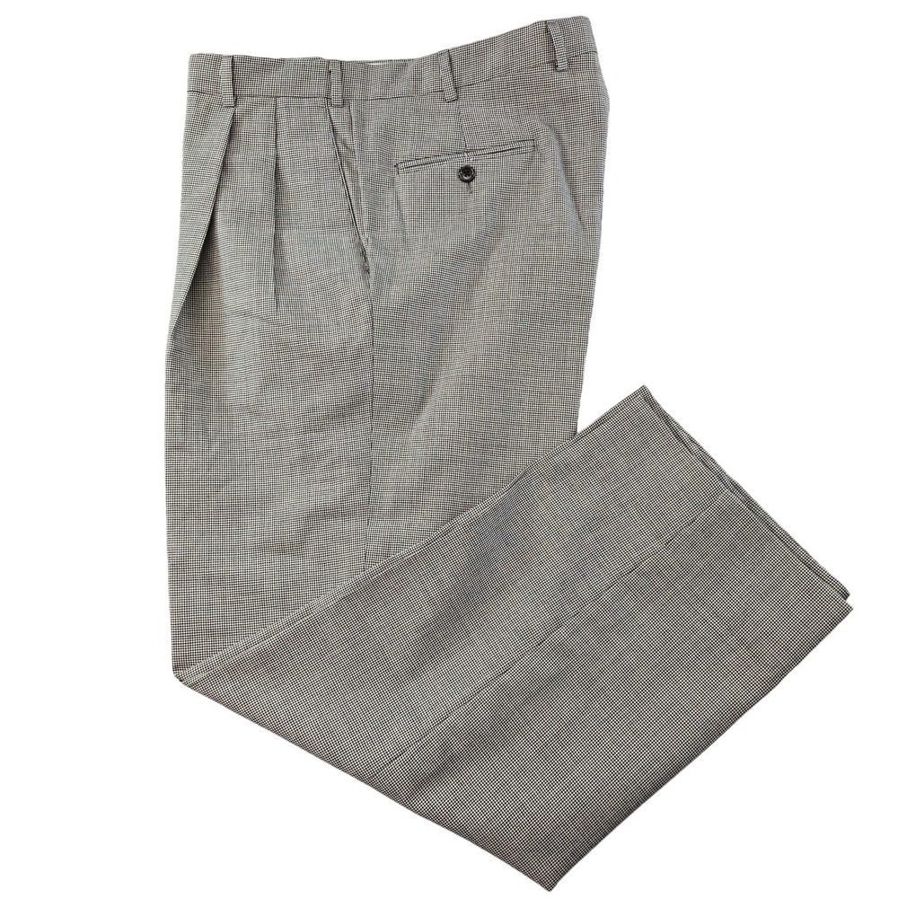 Berle‎ Pants Mens 38x30 Gray Dress Pleated Straight Classic Business Pockets